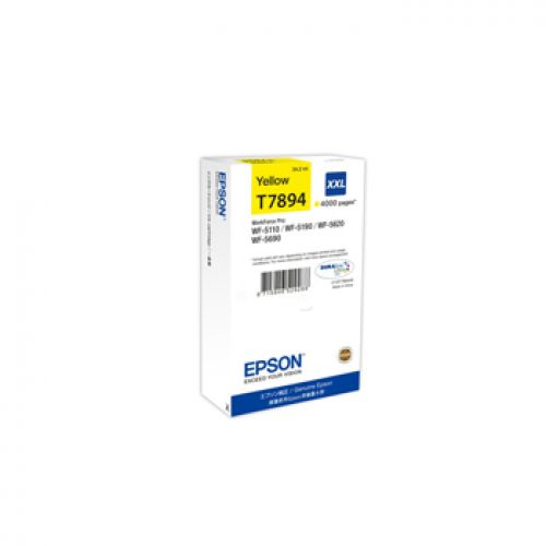 EPSON Cartucho Amarelo 79XXL 4000 paginas WorkForce Pro WF-5xxx Series , Epson , EPSC13T789440 , 8715946529288